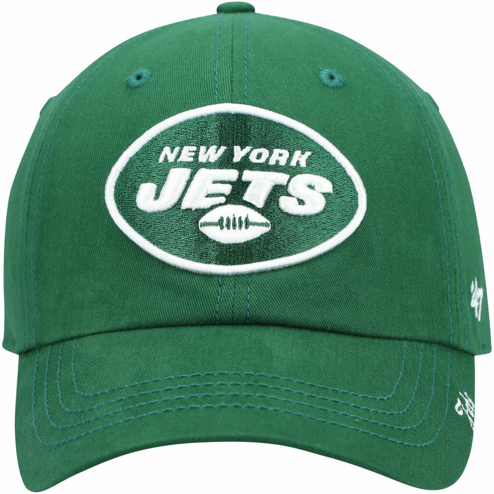 47 brand New York Jets '47 Women's Miata Clean Up Primary Adjustable Hat Green