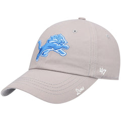 47 brand Detroit Lions '47 Women's Miata Clean Up Primary Adjustable Hat Silver