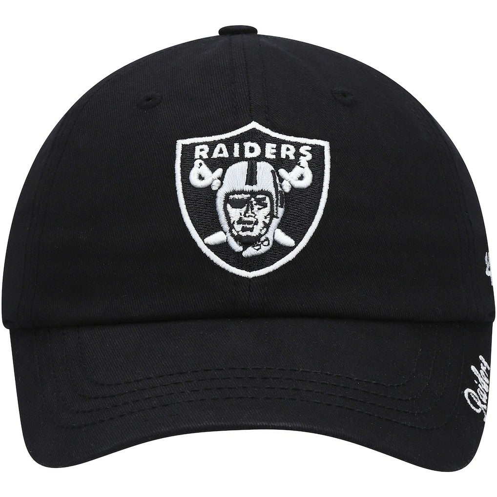 47 brand Las Vegas Raiders '47 Women's Miata Clean Up Primary Adjustable Hat Black
