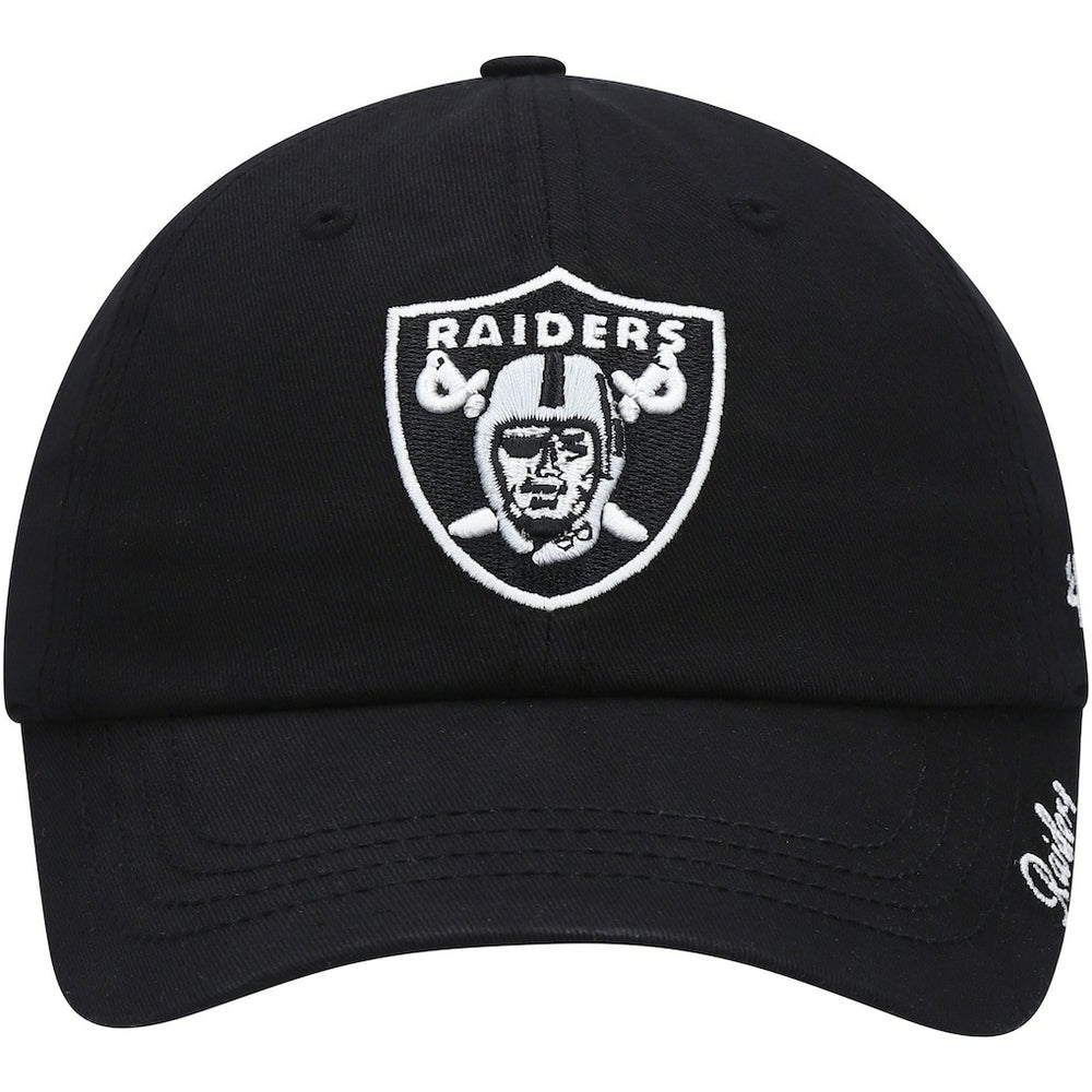 47 brand Las Vegas Raiders '47 Women's Miata Clean Up Primary Adjustable Hat Black