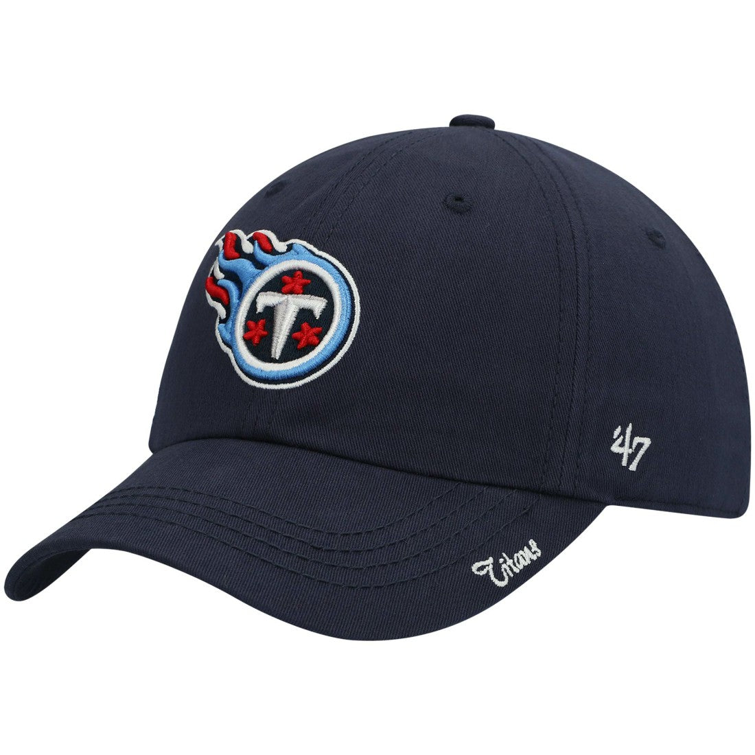 47 brand Tennessee Titans '47 Women's Miata Clean Up Primary Adjustable Hat Navy