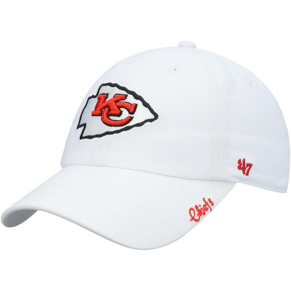47 brand Kansas City Chiefs '47 Women's Miata Clean Up Logo Adjustable Hat White