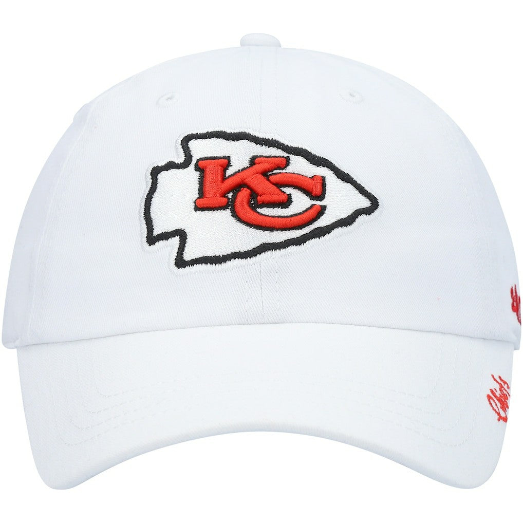 47 brand Kansas City Chiefs '47 Women's Miata Clean Up Logo Adjustable Hat White