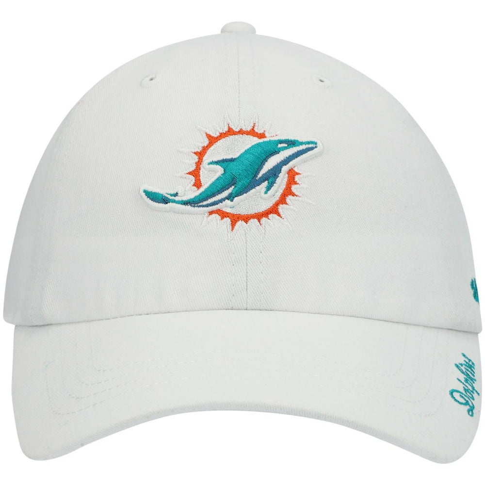 47 brand Miami Dolphins '47 Women's Miata Clean Up Logo Adjustable Hat White
