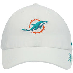 47 brand Miami Dolphins '47 Women's Miata Clean Up Logo Adjustable Hat White
