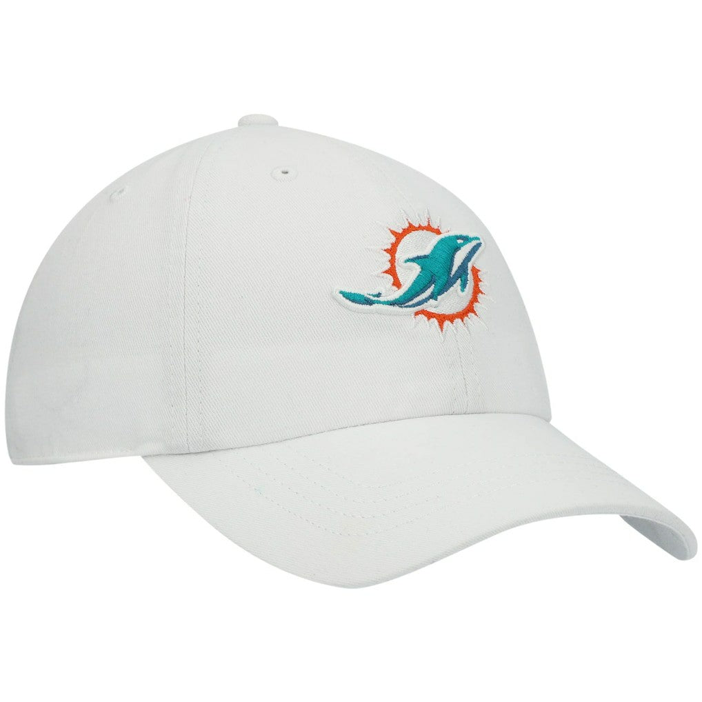 47 brand Miami Dolphins '47 Women's Miata Clean Up Logo Adjustable Hat White
