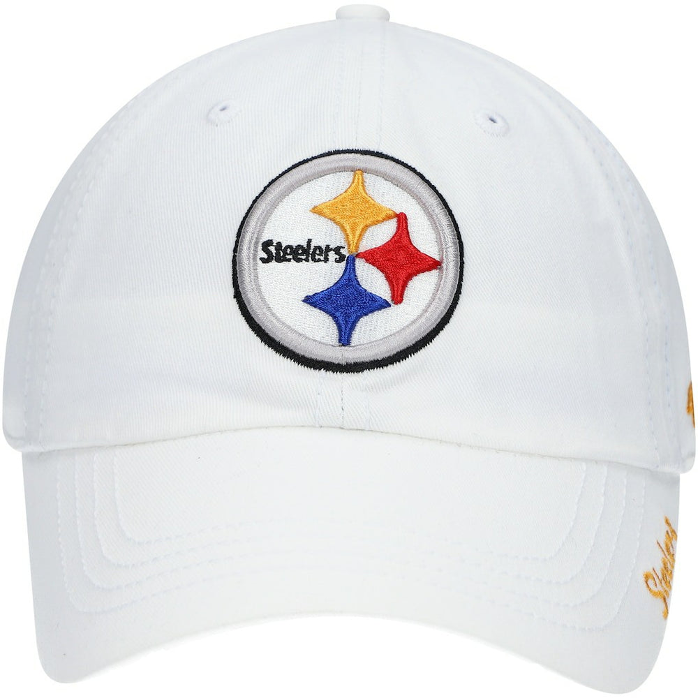 47 brand Pittsburgh Steelers '47 Women's Miata Clean Up Logo Adjustable Hat White