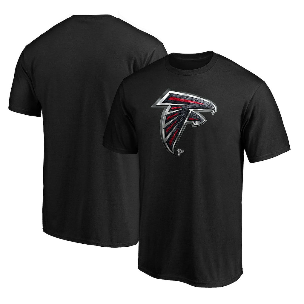 Atlanta Falcons Midnight Mascot Team Logo T-Shirt Black