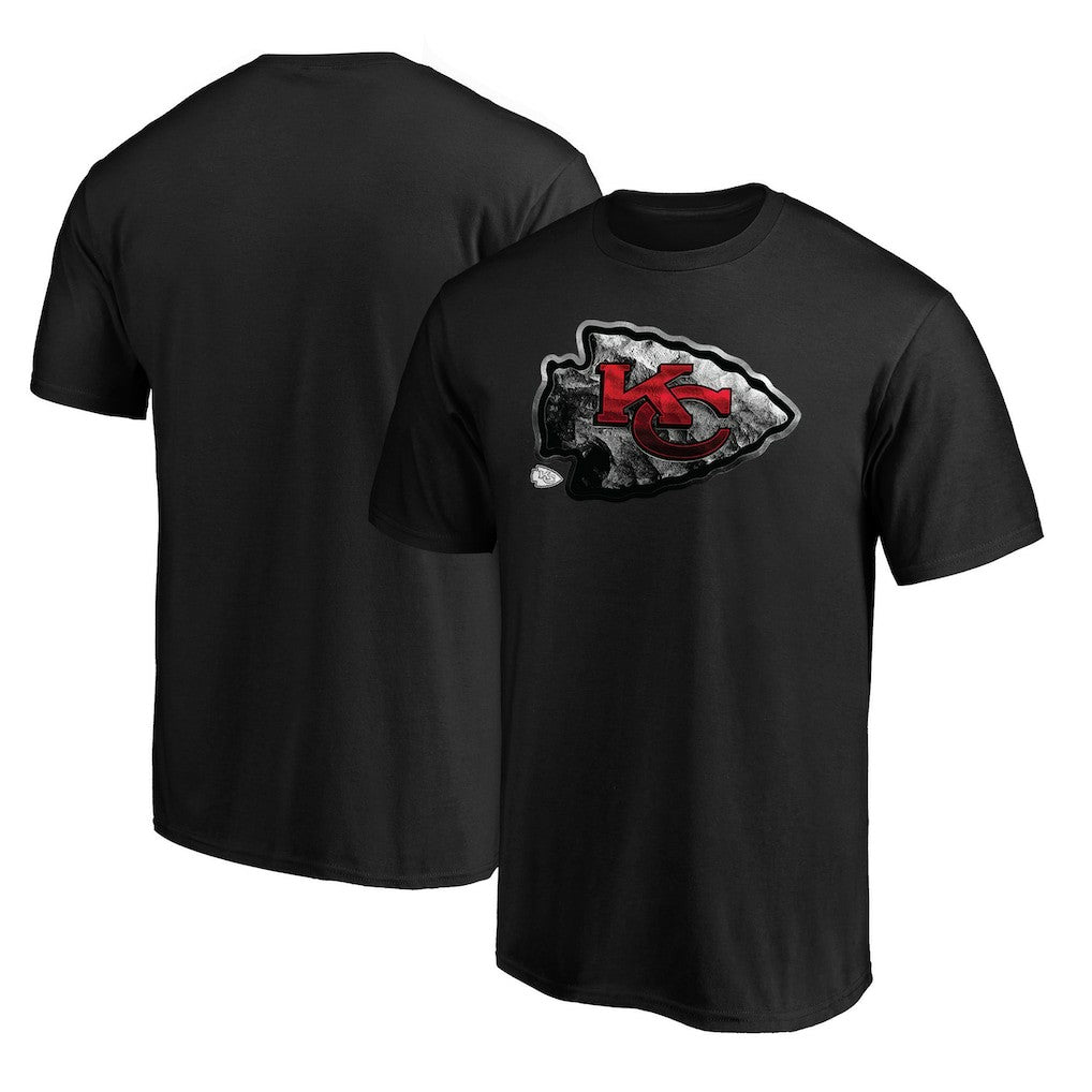Kansas City Chiefs Midnight Mascot Team Logo T-Shirt Black