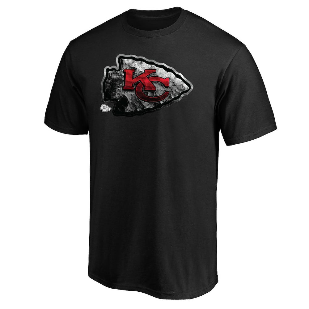 Kansas City Chiefs Midnight Mascot Team Logo T-Shirt Black