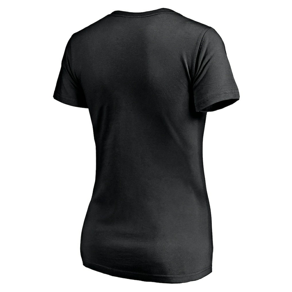 Los Angeles Chargers Women's Midnight Mascot Logo V-Neck T-Shirt Black