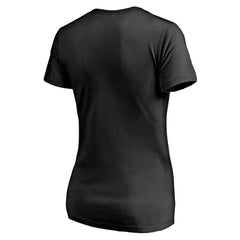 Los Angeles Chargers Women's Midnight Mascot Logo V-Neck T-Shirt Black