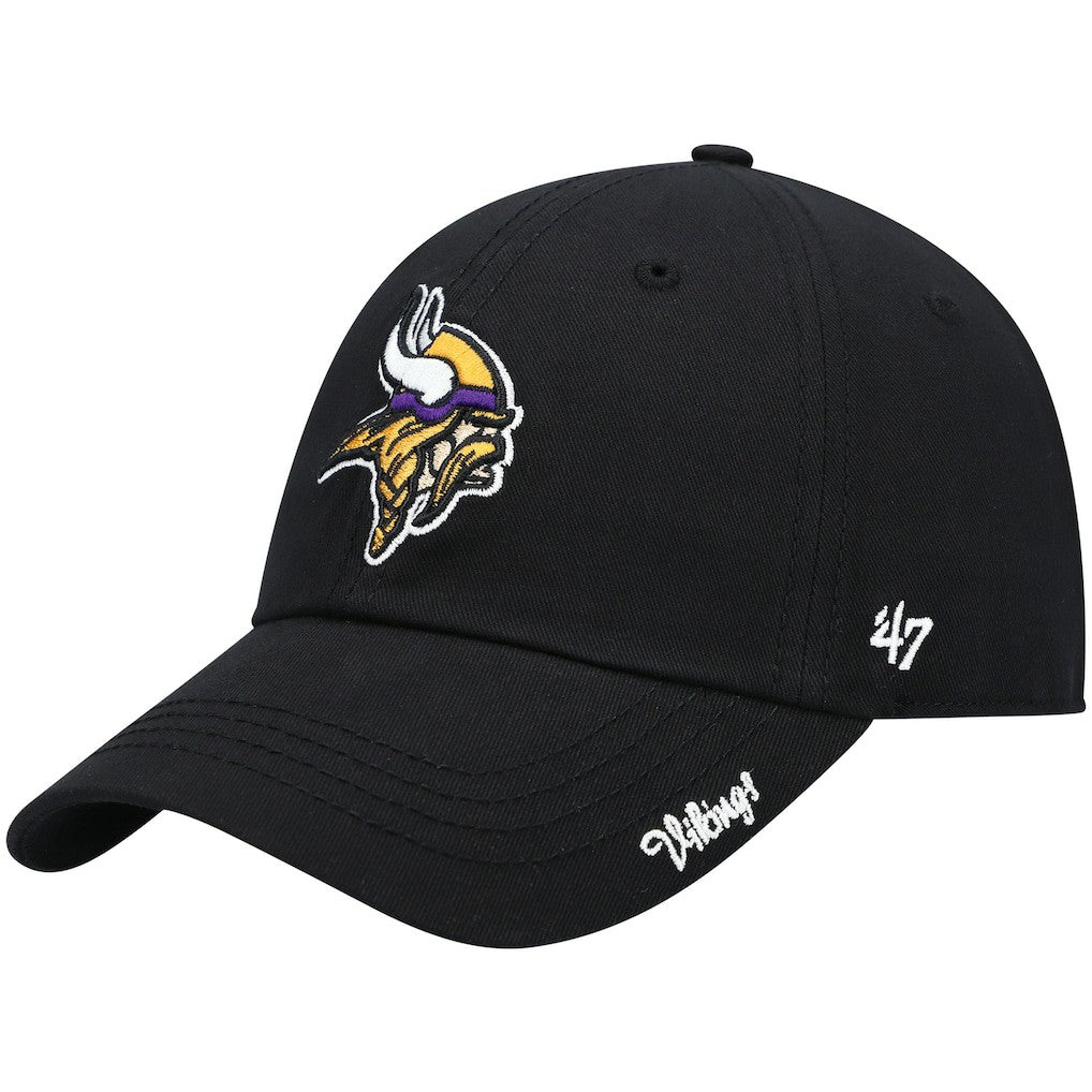 47 brand Minnesota Vikings '47 Women's Miata Clean Up Secondary Adjustable Hat Black