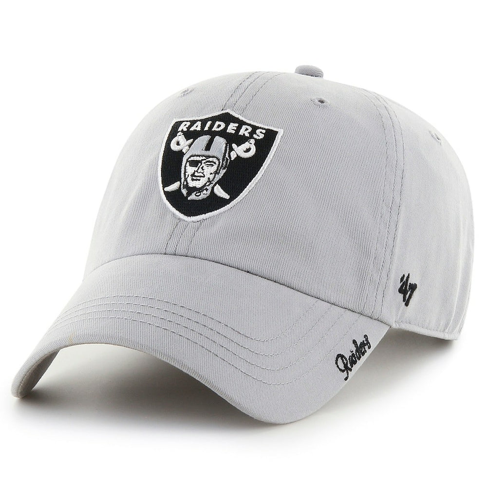 47 brand Las Vegas Raiders '47 Women's Miata Clean Up Secondary Adjustable Hat Silver