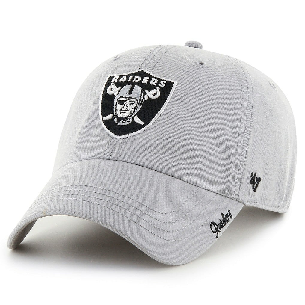 47 brand Las Vegas Raiders '47 Women's Miata Clean Up Secondary Adjustable Hat Silver