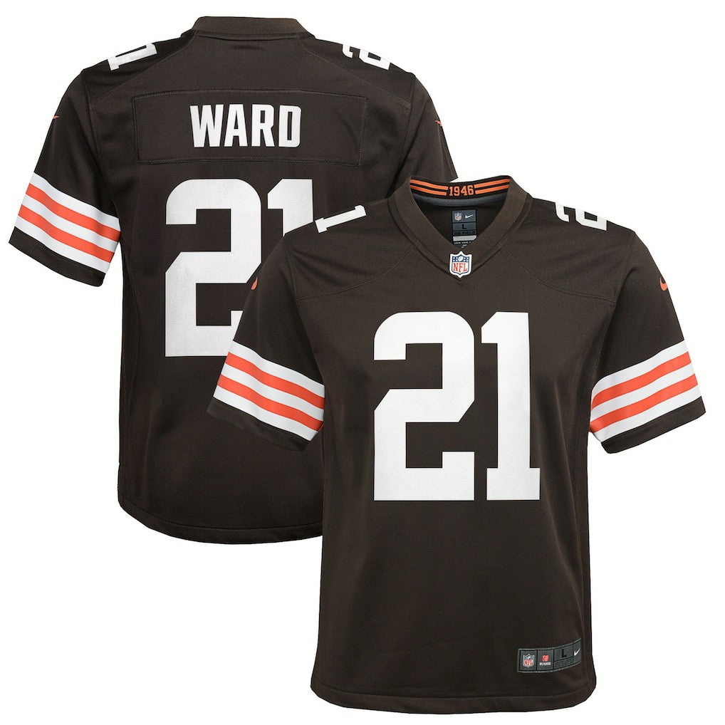 Nike Denzel Ward Cleveland Browns Youth Game Jersey Brown