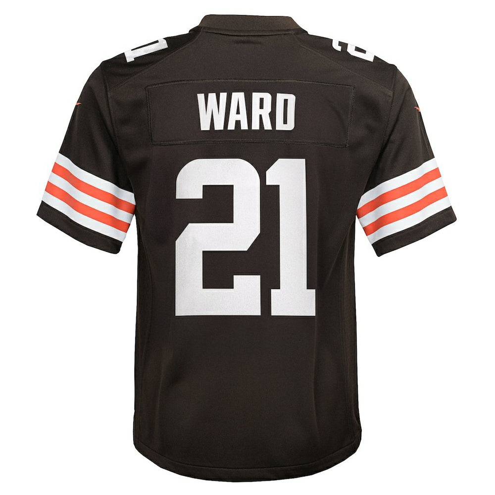 Nike Denzel Ward Cleveland Browns Youth Game Jersey Brown