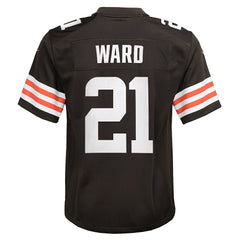 Nike Denzel Ward Cleveland Browns Youth Game Jersey Brown