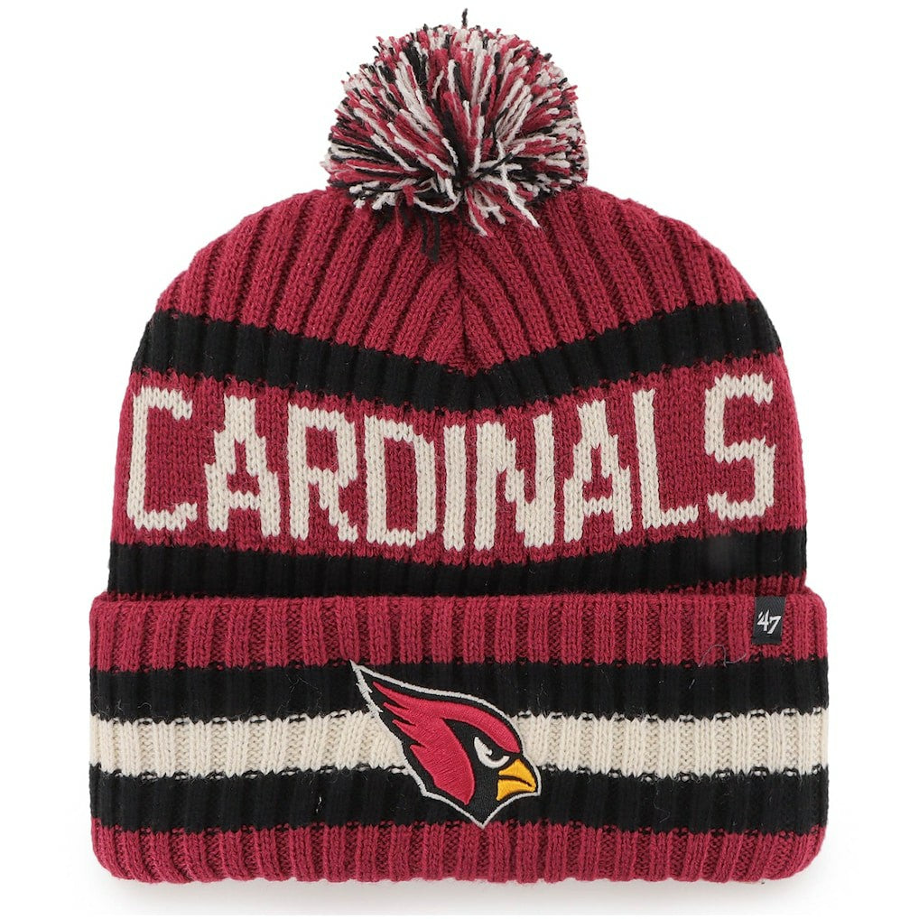 47 brand Arizona Cardinals '47 Bering Cuffed Knit Hat with Pom Cardinal