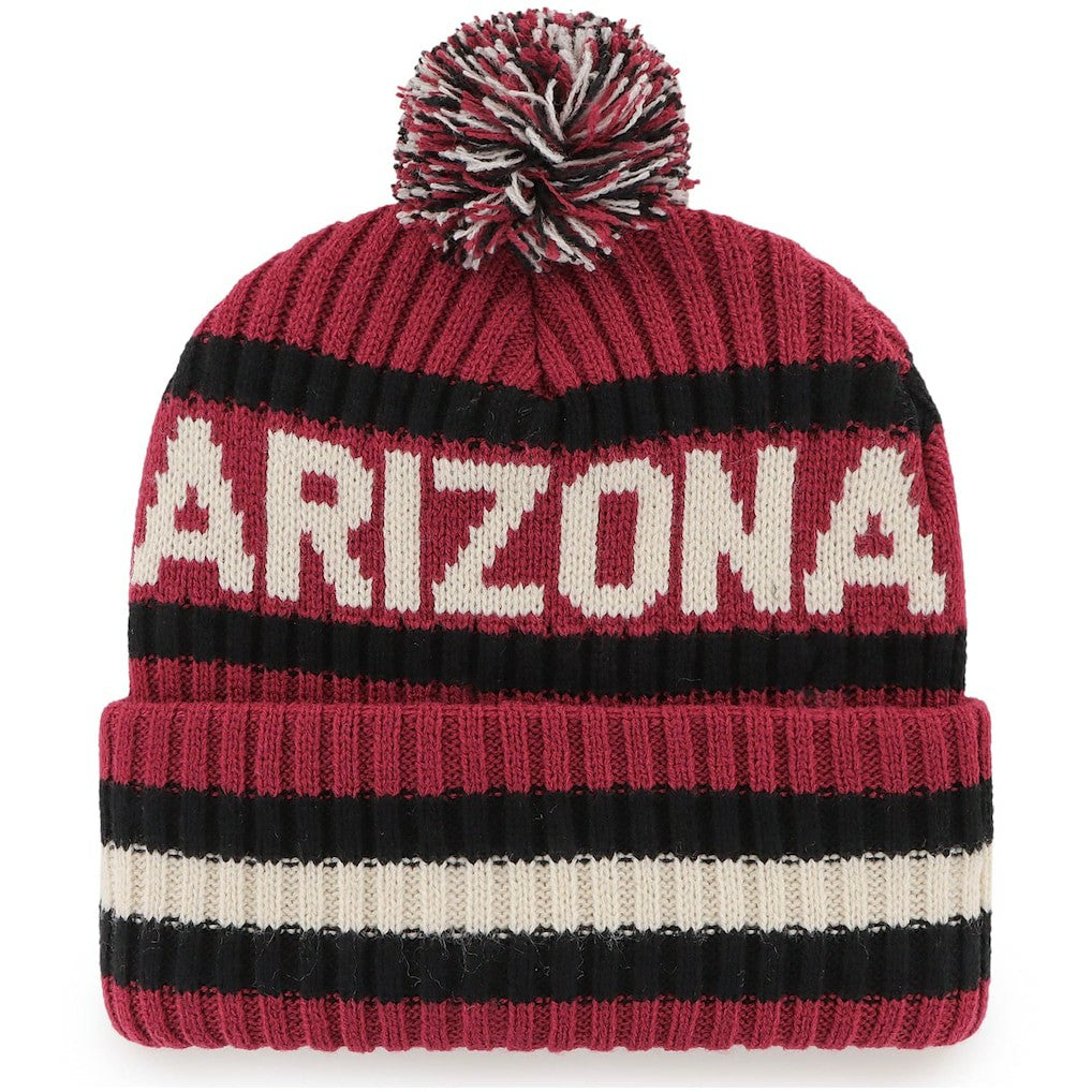 47 brand Arizona Cardinals '47 Bering Cuffed Knit Hat with Pom Cardinal