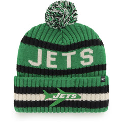 47 brand New York Jets '47 Bering Cuffed Knit Hat with Pom Kelly Green