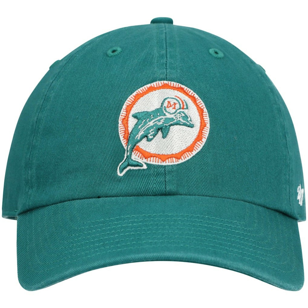 47 brand Miami Dolphins '47 Clean Up Adjustable Hat Aqua