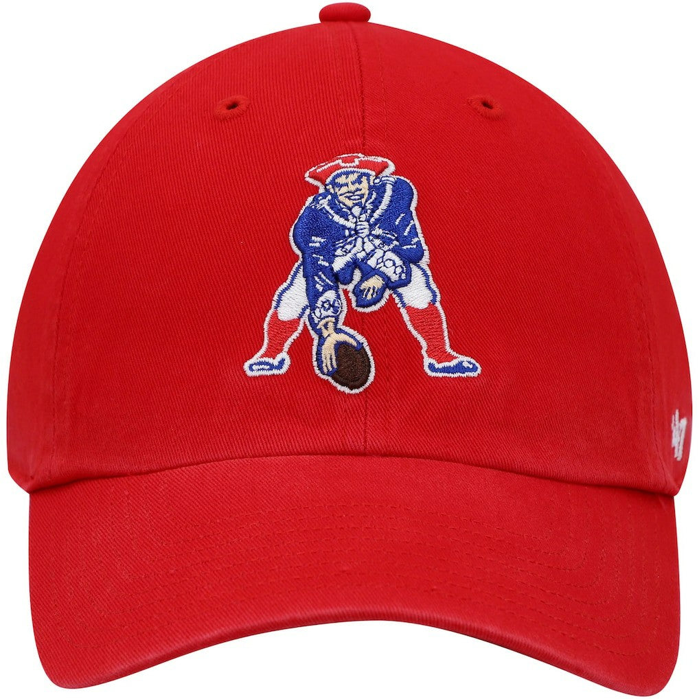 47 brand New England Patriots '47 Clean Up Adjustable Hat Red