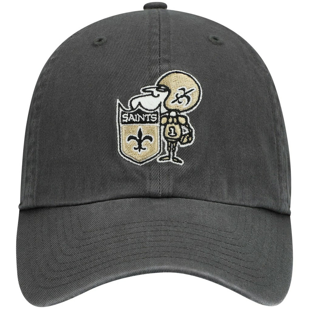 47 brand New Orleans Saints '47 Clean Up Adjustable Hat Charcoal