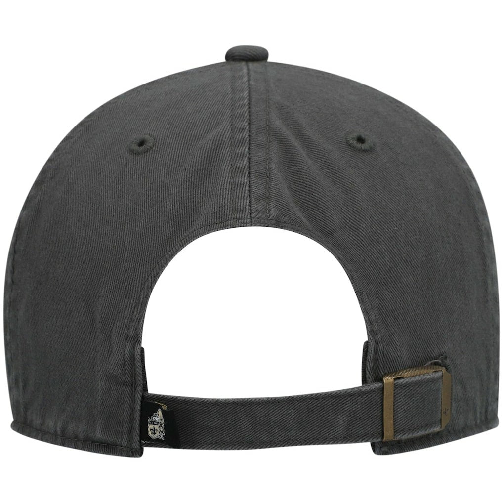 47 brand New Orleans Saints '47 Clean Up Adjustable Hat Charcoal
