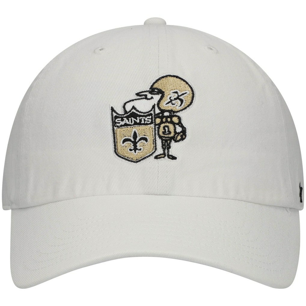 47 brand New Orleans Saints '47 Clean Up Adjustable Hat White