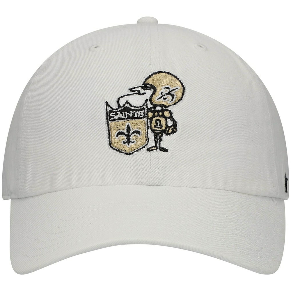 47 brand New Orleans Saints '47 Clean Up Adjustable Hat White