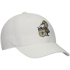 47 brand New Orleans Saints '47 Clean Up Adjustable Hat White