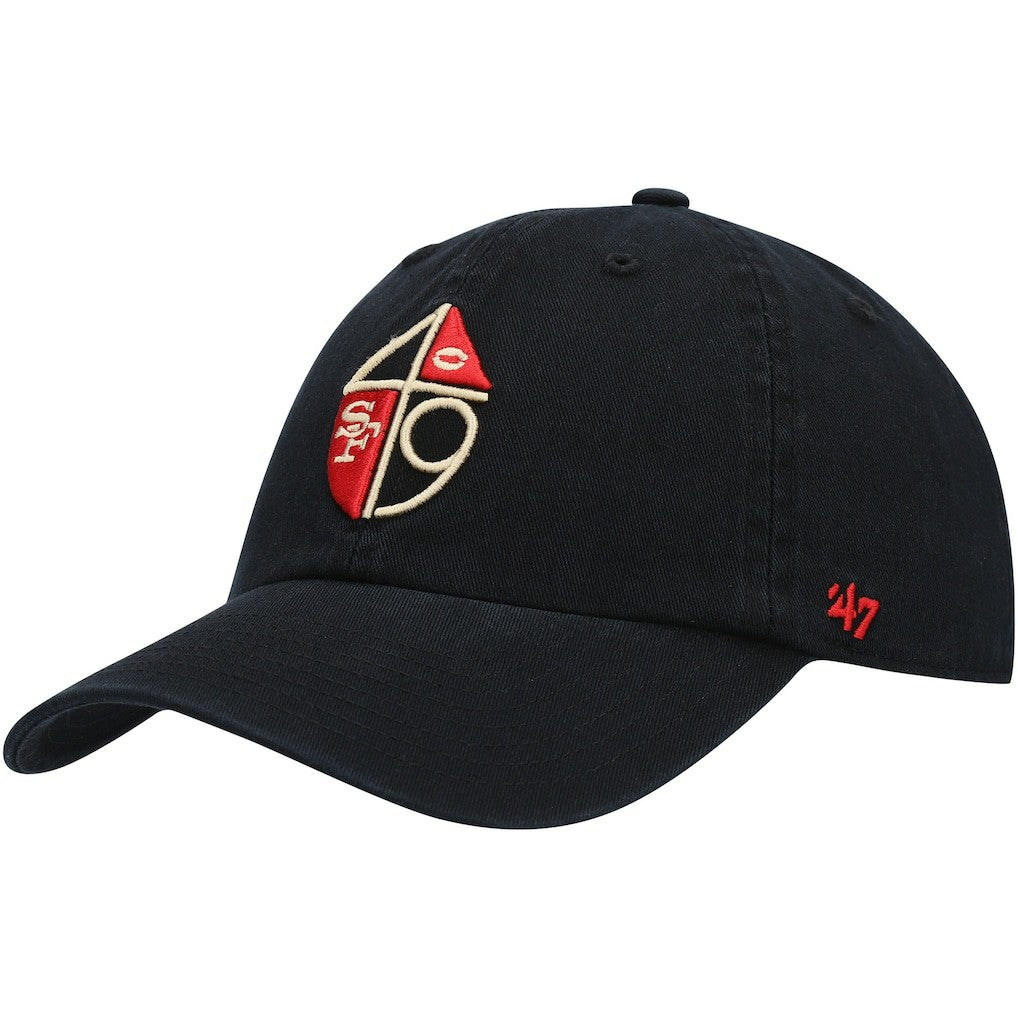 47 brand San Francisco 49ers '47 Clean Up Adjustable Hat Black