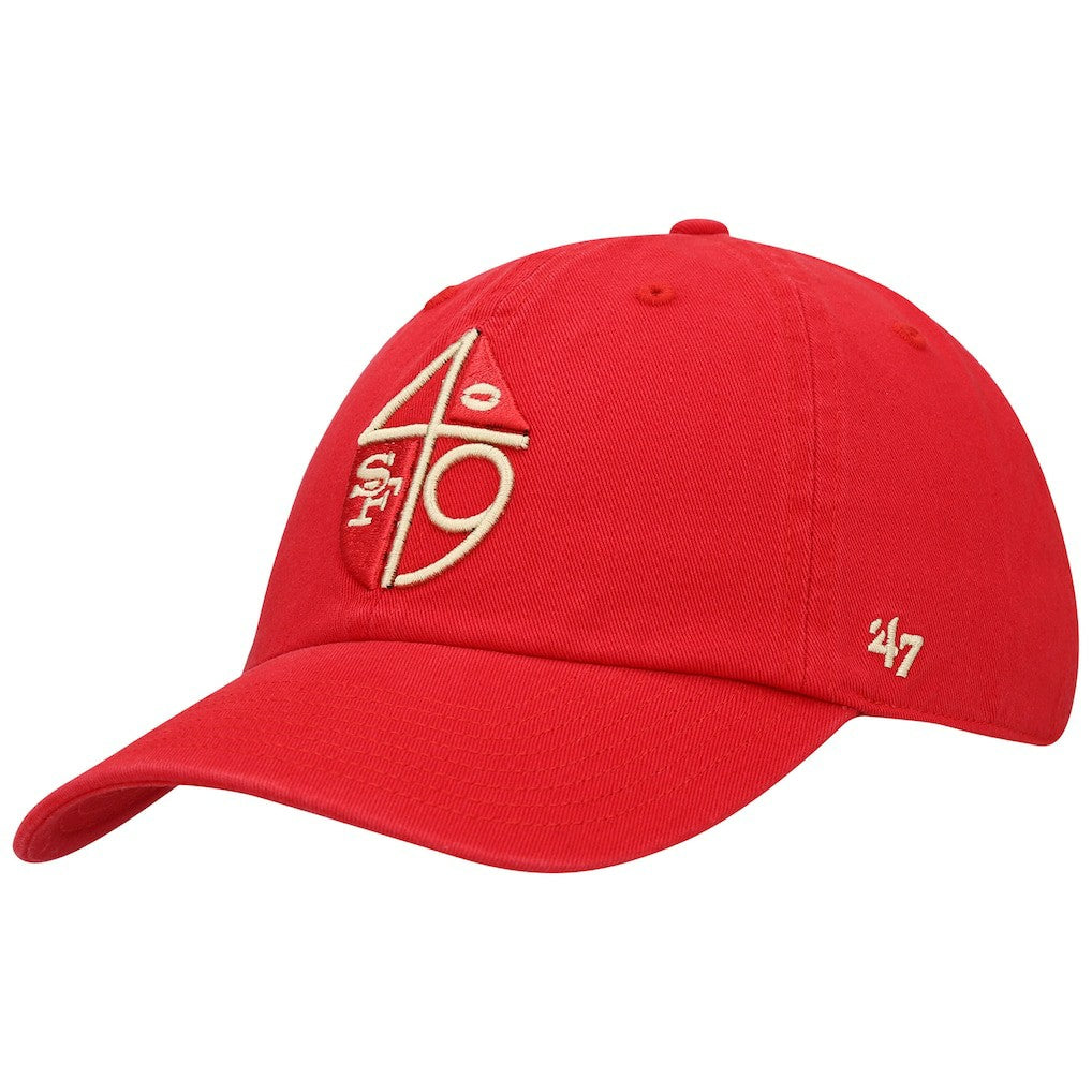 47 brand San Francisco 49ers '47 Clean Up Adjustable Hat Scarlet