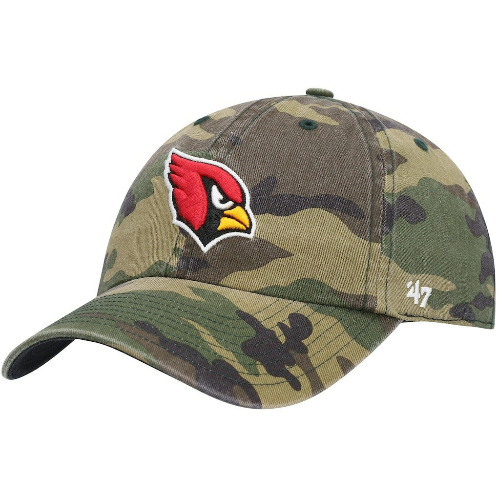 47 brand Arizona Cardinals '47 Woodland Clean Up Adjustable Hat Camo