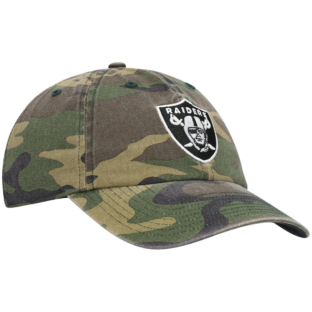 47 brand Las Vegas Raiders '47 Woodland Clean Up Adjustable Hat Camo