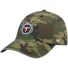 47 brand Tennessee Titans '47 Woodland Clean Up Adjustable Hat Camo