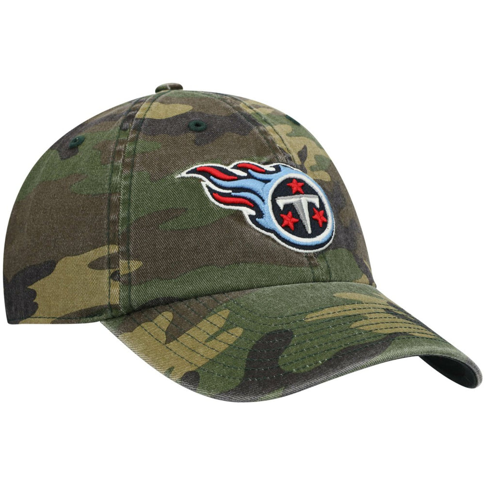 47 brand Tennessee Titans '47 Woodland Clean Up Adjustable Hat Camo