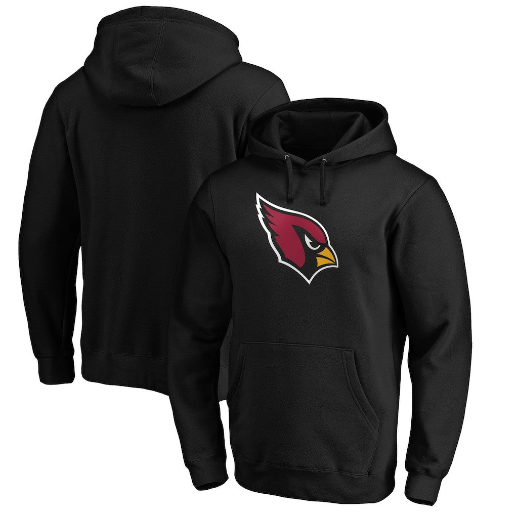 Arizona Cardinals Primary Logo Fitted Pullover Hoodie Black