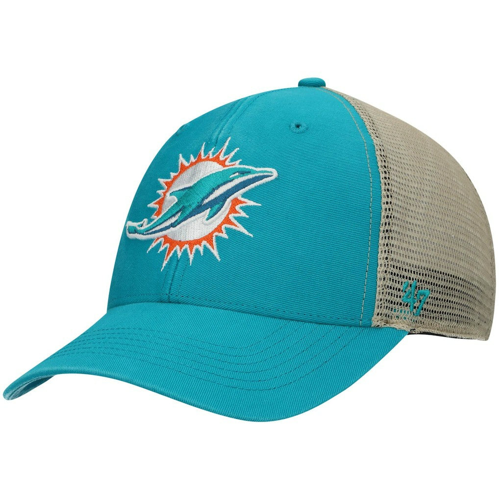 47 brand Miami Dolphins '47 Flagship MVP Snapback Hat Aqua