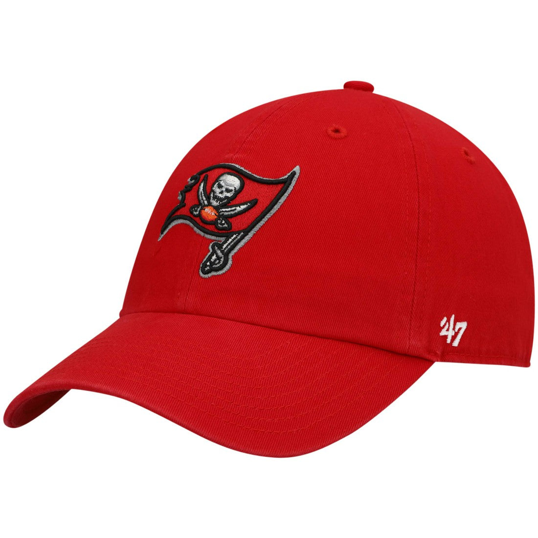 47 brand Tampa Bay Buccaneers '47 Primary Logo Clean Up Adjustable Hat Red
