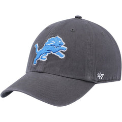 47 brand Detroit Lions '47 Secondary Clean Up Adjustable Hat Charcoal