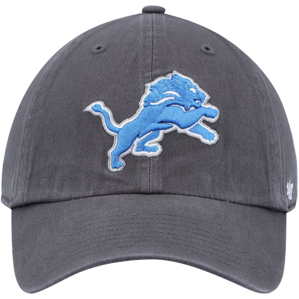47 brand Detroit Lions '47 Secondary Clean Up Adjustable Hat Charcoal