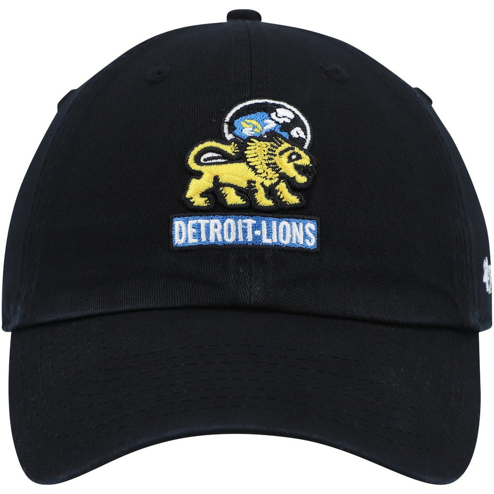 47 brand Detroit Lions '47 Clean Up Adjustable Hat Black