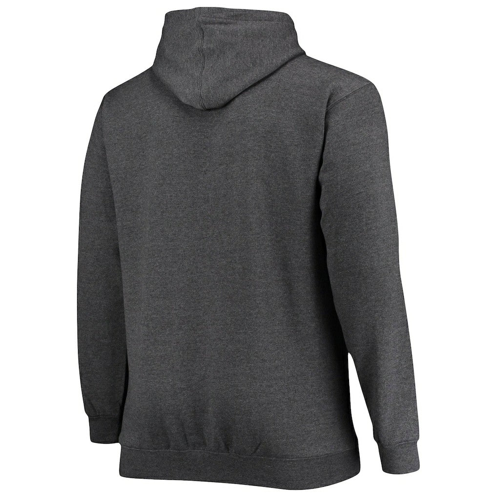 Fanatics New Orleans Saints Big & Tall Practice Pullover Hoodie Heathered Charcoal