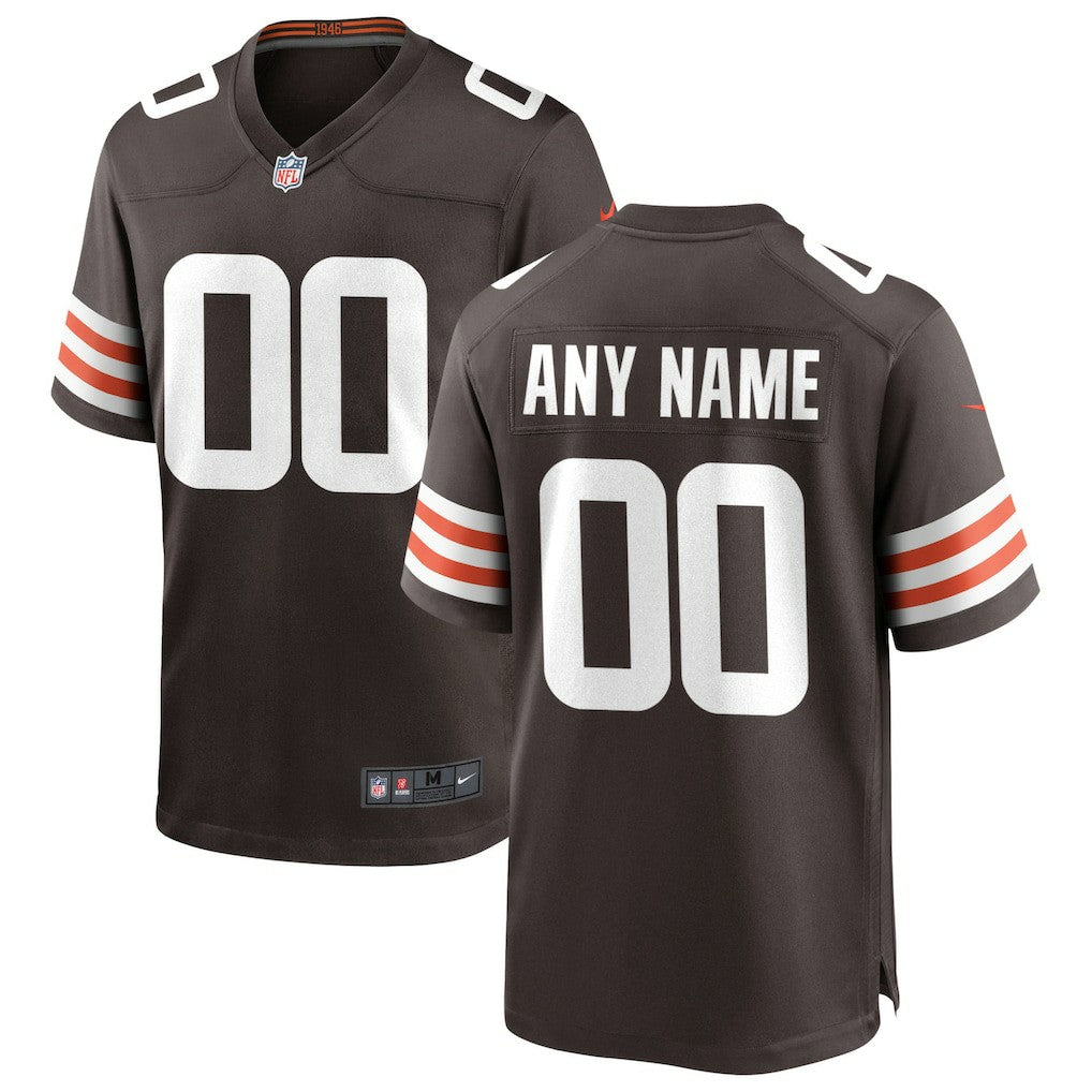 Nike Cleveland Browns Custom Game Jersey Brown