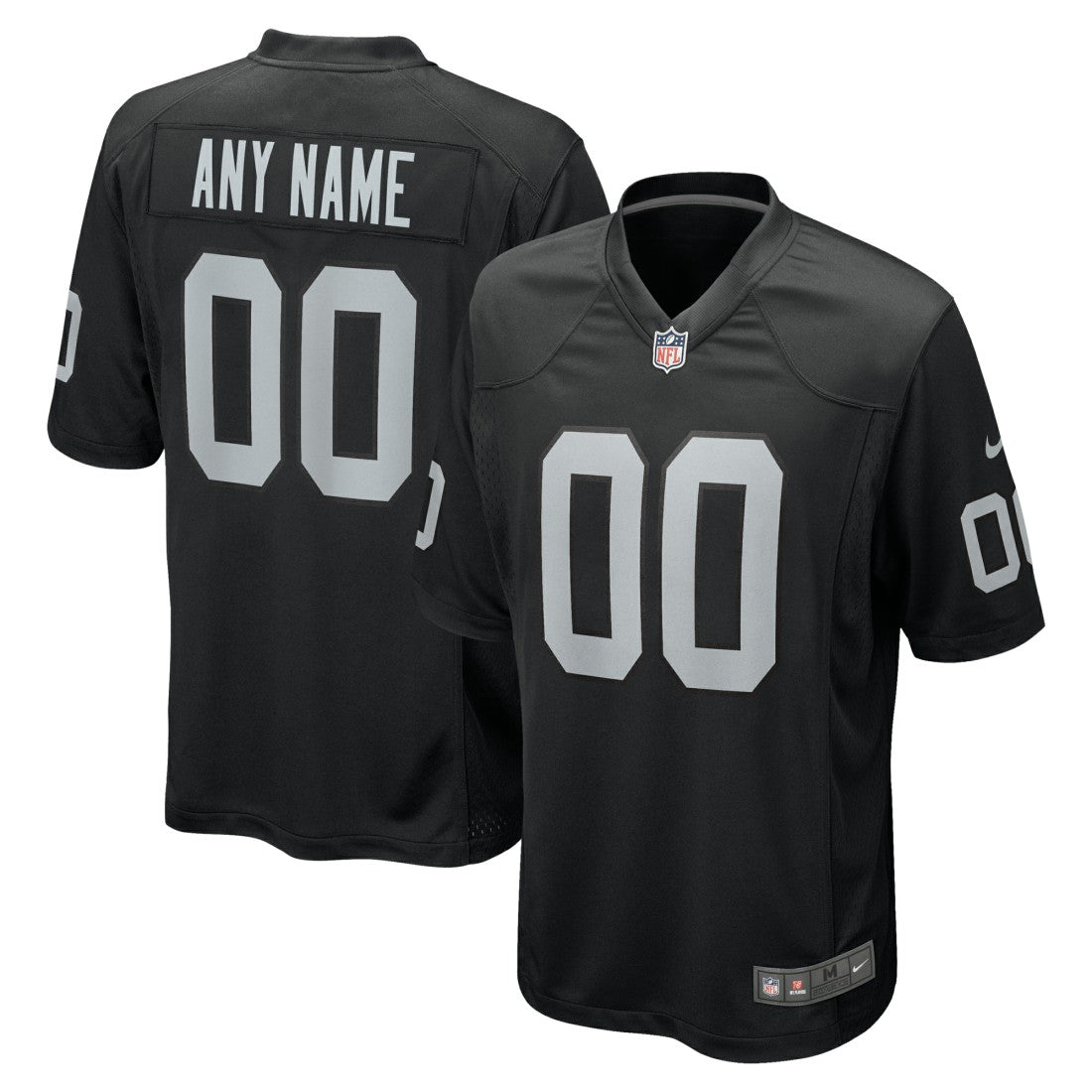 Nike Las Vegas Raiders Custom Game Jersey Black
