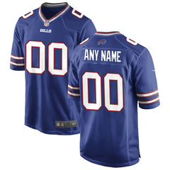 Nike Buffalo Bills Custom Game Jersey Royal