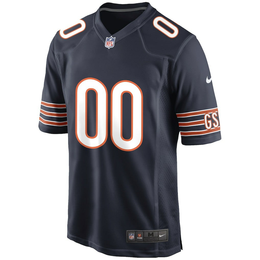 Nike Chicago Bears Custom Game Jersey Navy