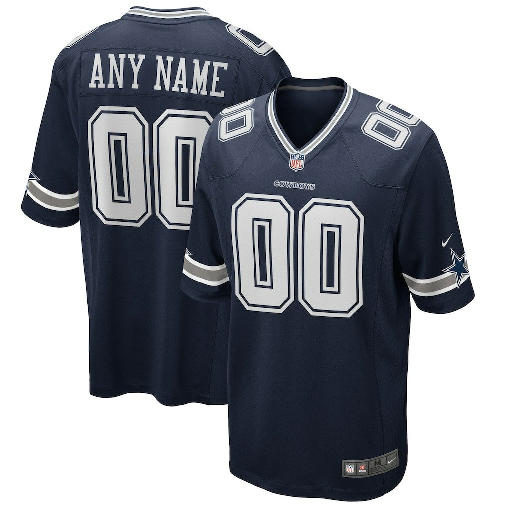 Nike Dallas Cowboys Custom Game Jersey Navy
